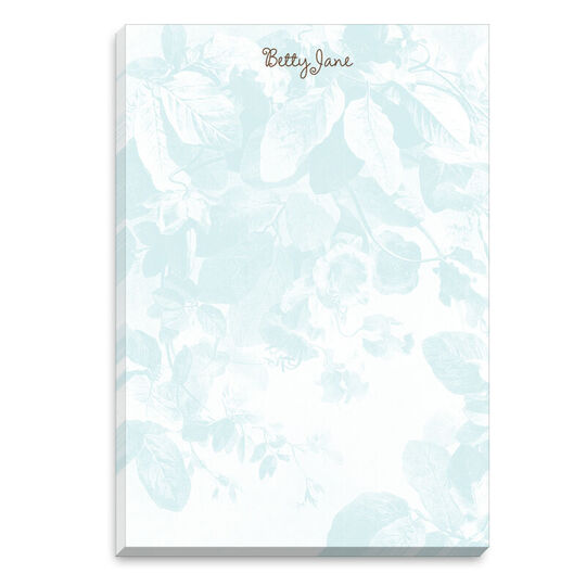 Aqua Floral Notepads